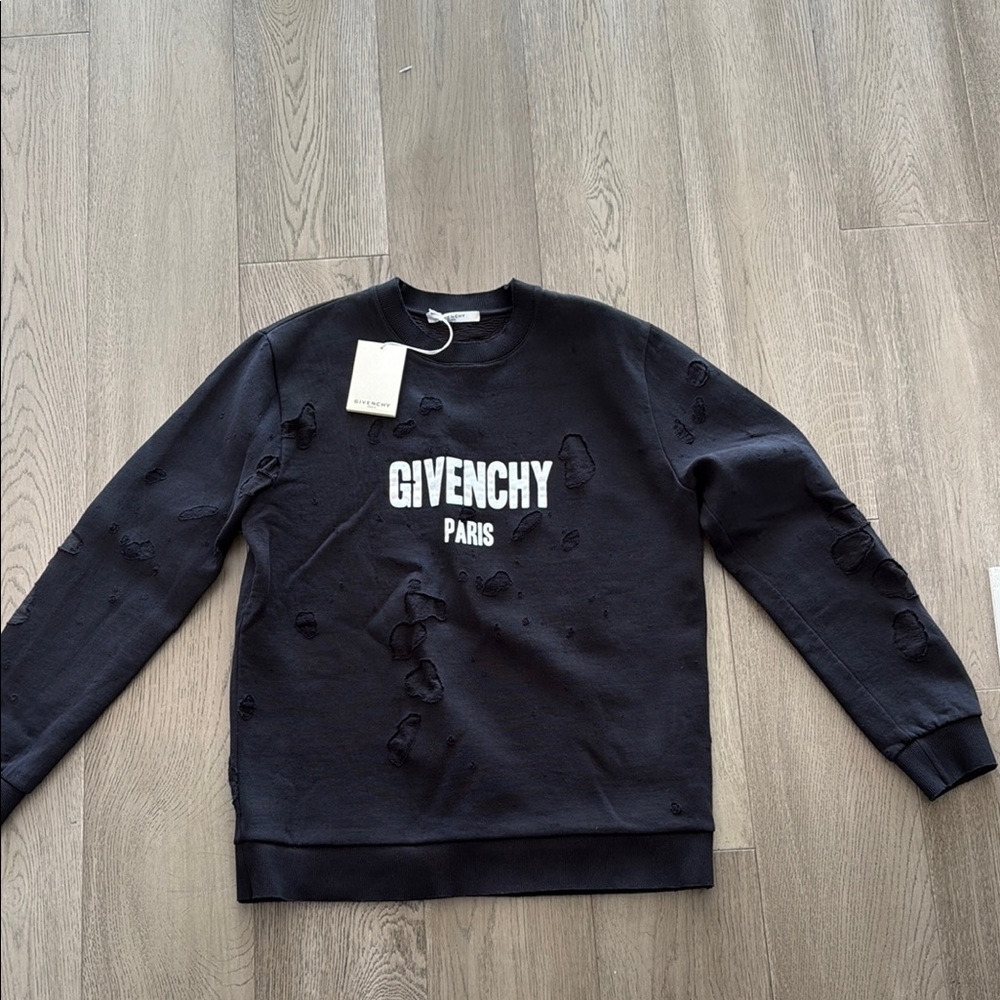 Givenchy Black Crewneck Sweater unisex